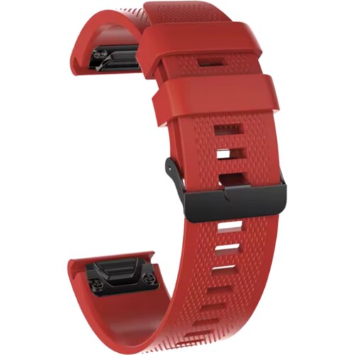 Chameleon Silikonski pa&scaron;ček za Garmin ure (20mm), hitro zapenjanje, rdeč Cene
