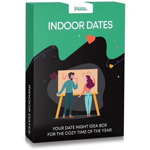 Spielehelden Indoor Dates, igra s kartami za pare, 55 navdu&amp;scaron;ujočih idej za zmenek, poročno darilo, v angle&amp;scaron;kem jeziku Slike