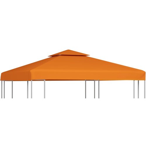 VidaXL Nadomestna streha za paviljon 310 g/m&amp;sup2; oranžna 3x3 m Slike