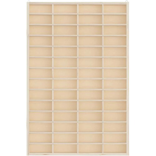  Drvena kolekcionarska vitrina s 56 odjeljaka 40x4,5x60 cm Slike