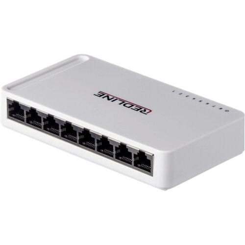 Redline 8-portni mrežni switch, 10/100/1000Mbps - RL-S2008G, Bijeli Cijene