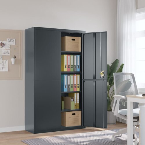 vidaXL Ormarić za spise antracit 105 x 40 x 180 cm čelični Cijene