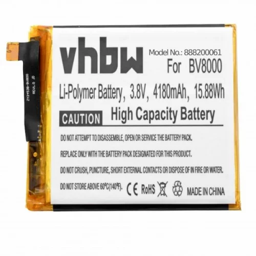 VHBW Baterija za Blackview BV8000 / BV8000 Pro, 4180 mAh
