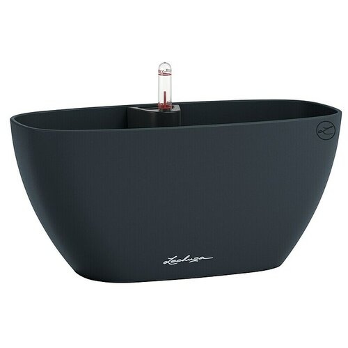 LECHUZA Skleda za rastline Navio (Do x &amp;Scaron; x V: 13,5 x 29 x 14 cm, Plastika, Antracit) Slike