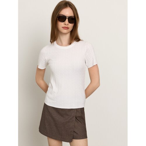 Sinsay Bluza s viskozom i pletenim uzorkom Slike