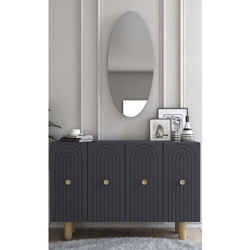 Hanah home konzolni sto Woise Bohem KM120, 120x75x29.6 cm, Antracit Slike