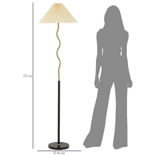 Mauro Ferretti Črna/v zlati barvi stoječa svetilka (vi&amp;scaron;ina 172 cm) Closy &amp;ndash; Slike