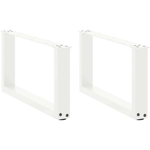  Noge kavne mize v obliki črke U 2 kosa Bela 60x(30-31) cm Jeklo, (21828563) Slike