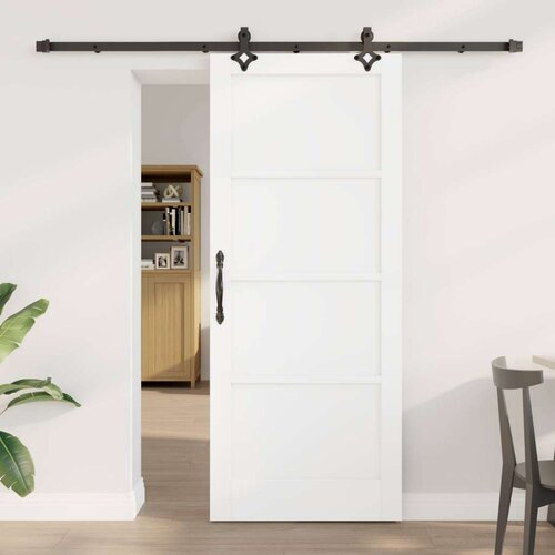  Klizna vrata ORKDAL Bijela 83 x 202 cm Masivna borovina Cijene