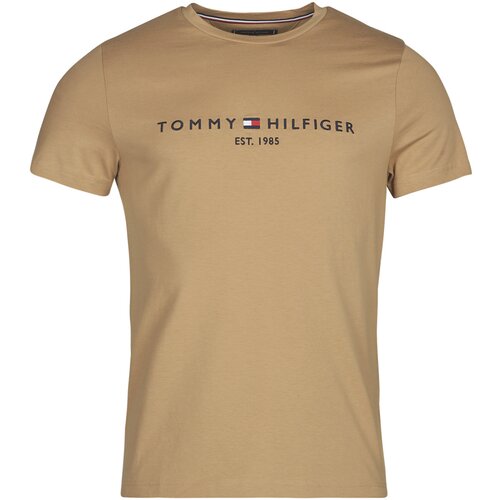 Tommy Hilfiger Majice s kratkimi rokavi TOMMY LOGO TEE Bež Slike