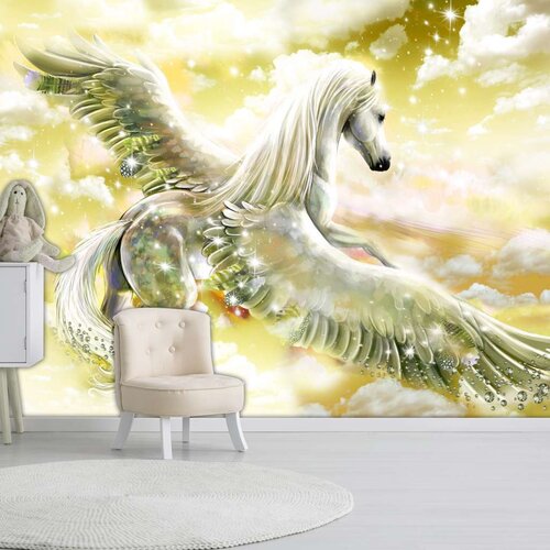  Samoljepljiva foto tapeta - Pegasus (Yellow) 343x245 Cijene