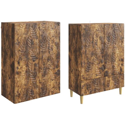  Set ormara 2 pcs Dimljeni hrast Konstruirano drvo Slike