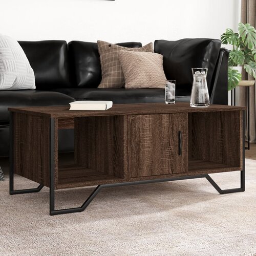 vidaXL Stolić za kavu smeđa boja hrasta 100x51x40 cm konstruirano drvo Cijene