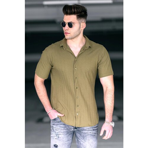 Madmext Khaki Men's Shirt 4937 Cene