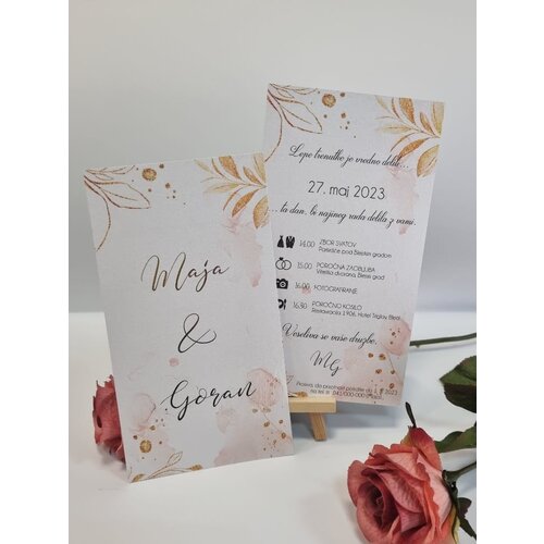  Poročna vabila MINIMALISTIČNA PORMIN 05-02 Cene