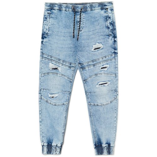 Cropp mu&amp;scaron;ke jogger hlače od trapera - Plava 1380Z-50J Slike