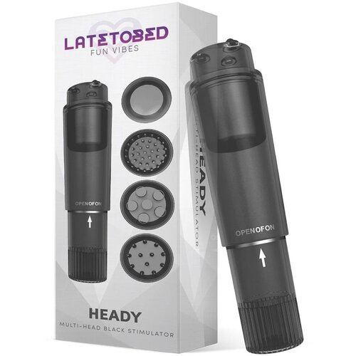 LATETOBED Heady Stimulator Multi-Head Black Cene