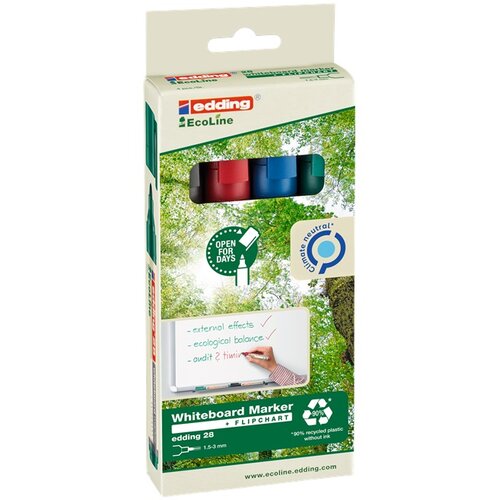 Set markera za bijelu ploču ecoline EDDING28 4 kom KORISTI SE Cijene