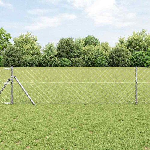  Stup za ogradu Srebrno 25 x 0,6 m (mreža 60 x 60 mm) Čelik Cijene
