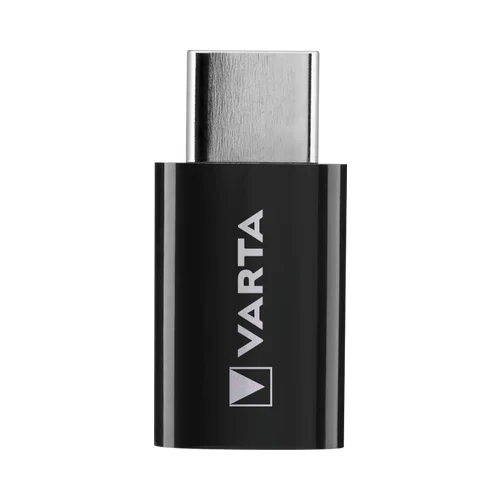 Varta Micro USB - adapter tipa C, črn