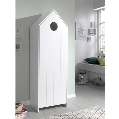 Vipack Bela odprta otro&amp;scaron;ka garderobna omara 115x171,5 cm CASAMI &amp;ndash; Slike