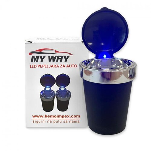 My Way Led pepeljara za auto, Crna Slike