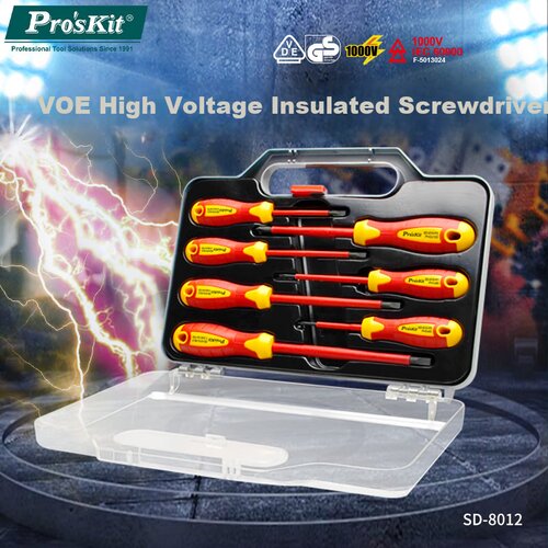  Pro&amp;#039;sKit Izolovani odvijač SD-8012, 7 komada Slike