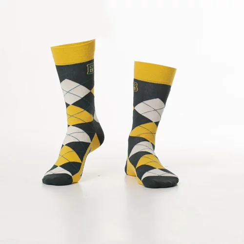 Fasardi Yellow men's socks with the inscription