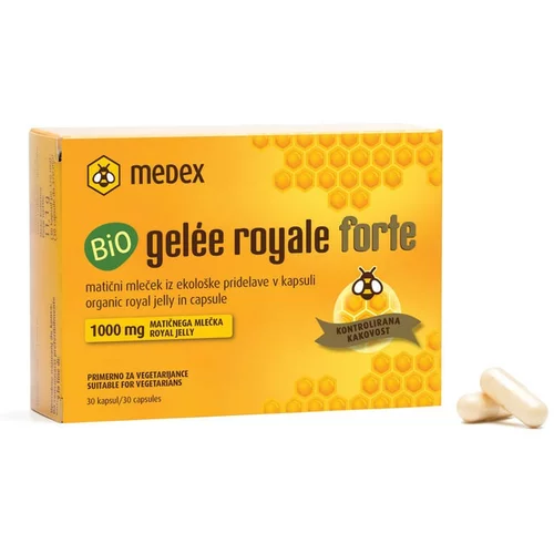 Medex Bio Gelée Royale Forte, matični mleček v kapsulah