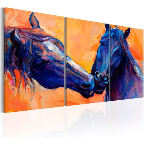  Slika - Blue Horses 60x30 Slike