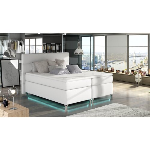 ELTAP Tapecirani boxspring krevet Amadeo s LED rasvjetom-160x200-Soft 17 Cene