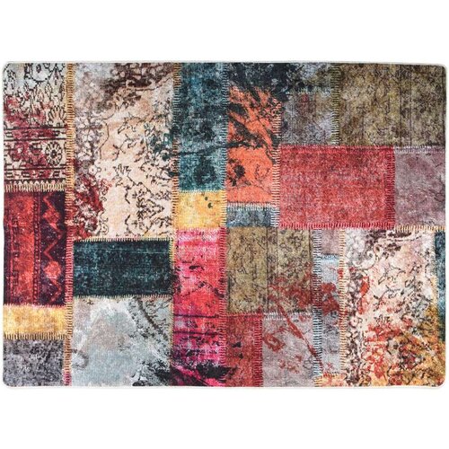 vidaXL perivi tepih s patchworkom 120 x 180 cm raznobojni protuklizni Cene