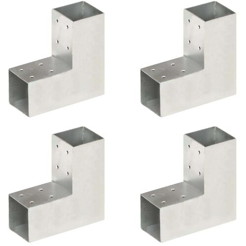 vidaXL spojnici za stupove u l-obliku 4 kom pocinčani metal 71 x 71 mm Cijene