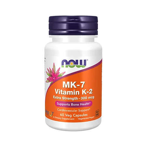 Now Foods MK-7 Vitamin K-2 Extra Strength 300 mcg (60 vcaps) Unflavoured