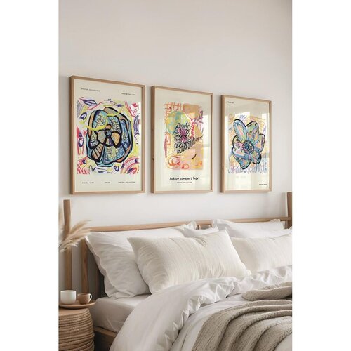 WALLXPERT Č-300376 - 3040 set dekorativnih slika u više boja (3 komada) Cene