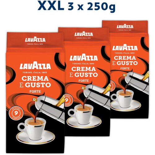 Lavazza Mljevena kava Crema E Gusto Forte XXL Pakiranje 3x250g Cene
