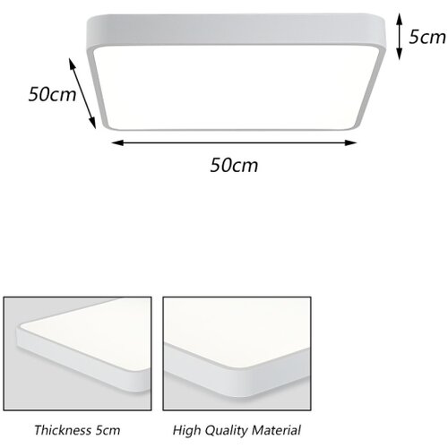  Brilagi - LED plafonsko svetlo POOL SQUARE LED/48W/230V 50x50 cm belo Slike