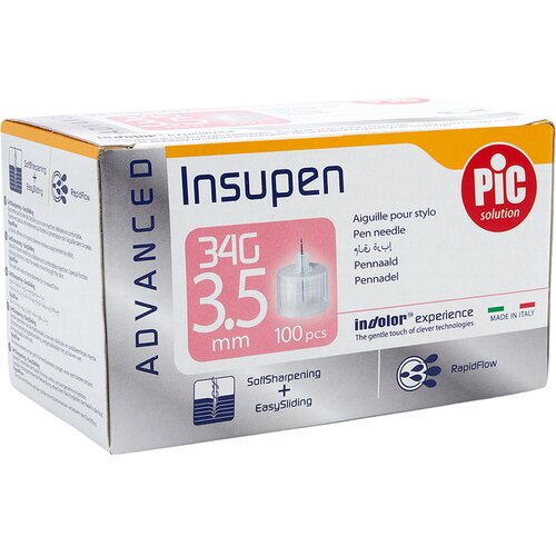 Pic igle za inzulin Insupen Advanced G34x3,5 mm, 100 kos Cene
