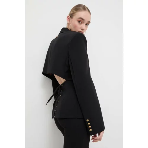 Versace Jeans Couture Sako boja: crna, jednoredno zakopčavanje, bez uzorka
