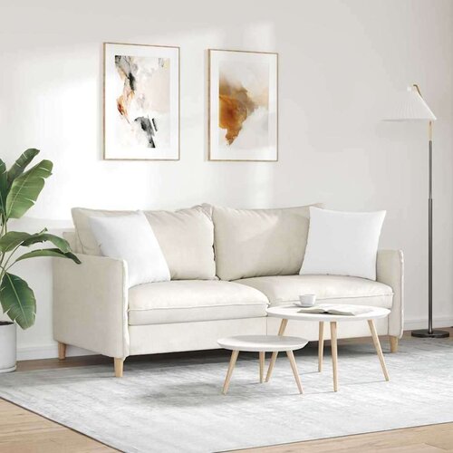 VidaXL jastučići za sofu 2 pcs bijelo 45 x 45 cm tkanina Slike