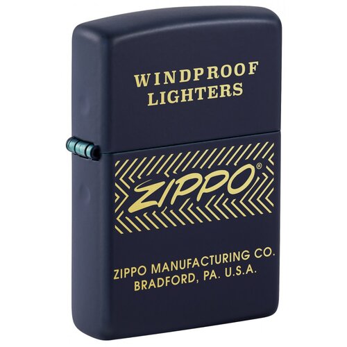 Zippo upaljač Logo Navy Matte Cene