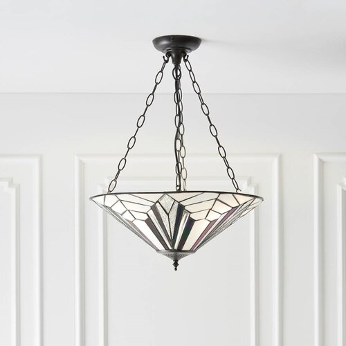  Endon 63936 - Luster na lancu Tiffany ASTORIA 3xE27/60W/230V &amp;Oslash; 48 cm Slike