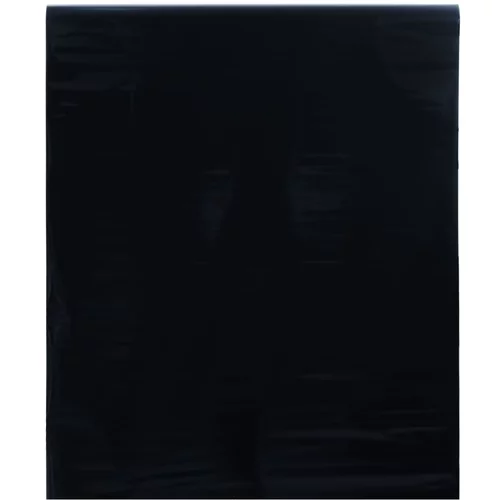 vidaXL Prozorska folija statična matirana crna 90x2000 cm PVC
