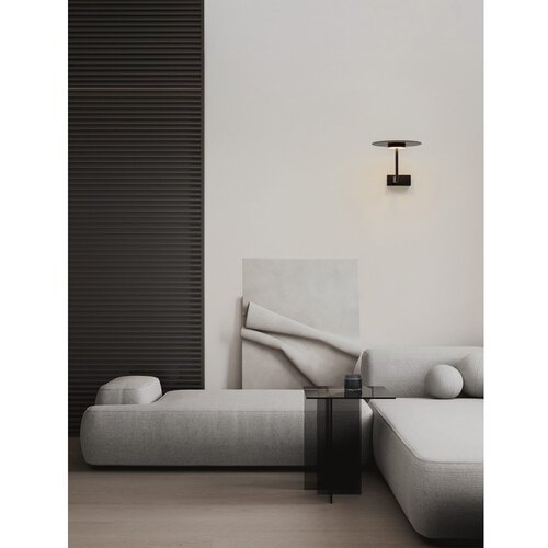 Nova Luce Mat črna aluminijasta LED stenska svetilka Tovi &amp;ndash; Slike