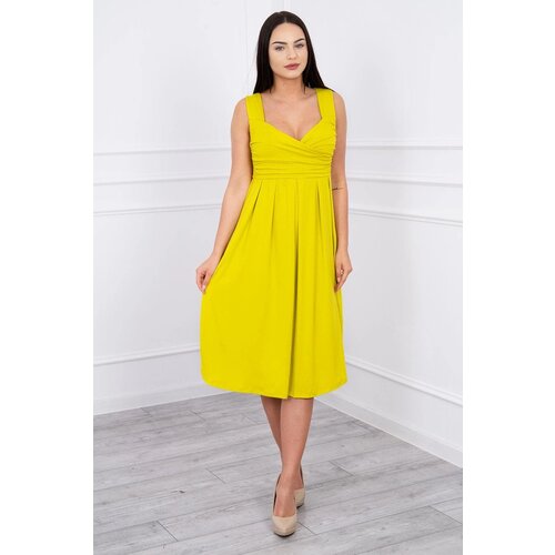 Kesi Dress with wide straps kiwi Cene