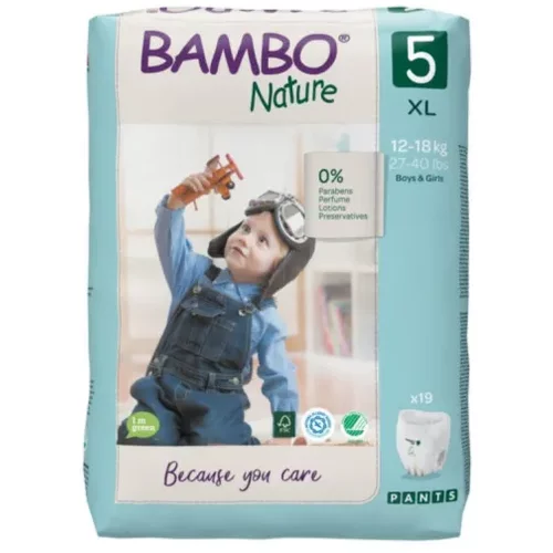 Bambo Nature pants 5 ,12-18kg, 19 kom