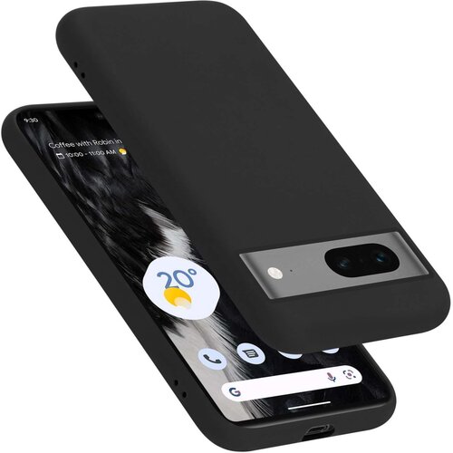 Cadorabo Ohi&scaron;je je združljivo z Google PIXEL 7 in tekoča črna barva - Za&scaron;čitni ovitek iz prožnega silikona TPU, (20860638) Cene