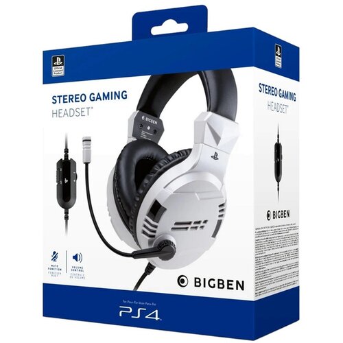 Bigben gaming žične slu&scaron;alke v3 bele barve PS4 & PS5 Cene