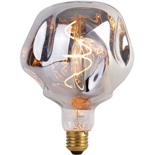 Calex E27 dimbare LED lamp G125 zilver 4W 75 lm 1800K Cene