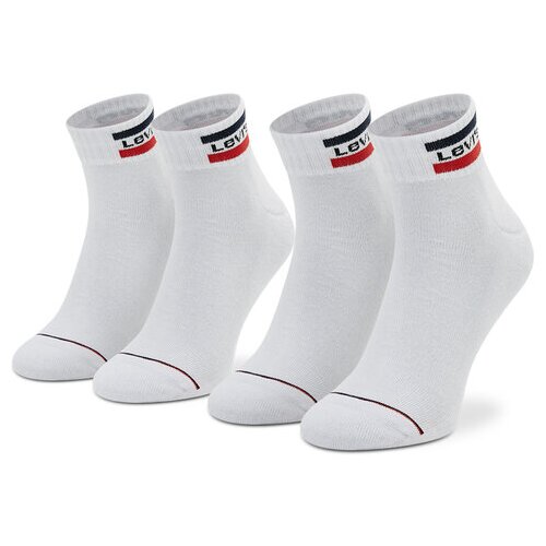 Levi&amp;#039;s Set 2 parov nisex visokih nogavic u 902011001 Bela Slike
